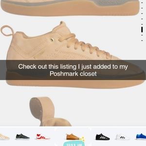 Adidas TYSHAWN Skateboard Shoes Cardboard- Gold color